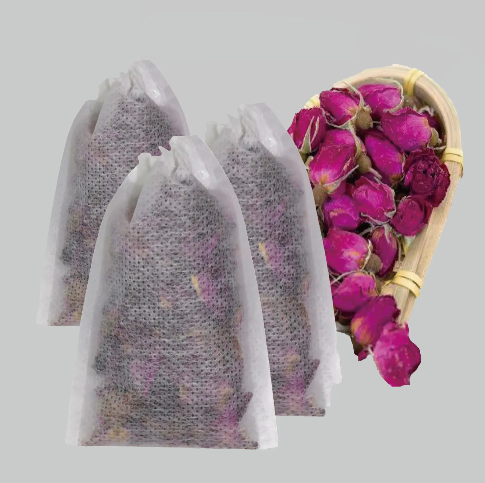 खाद्य ग्रेड चाय बैग गैर बुना कपड़ा थोक